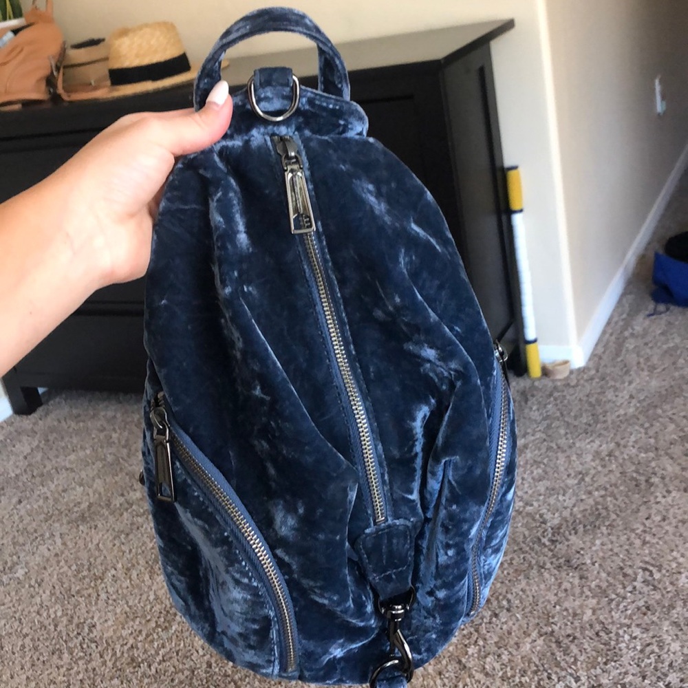Rebecca minkoff velvet backpack